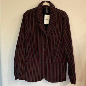 Free People Multicolor Striped Blazer